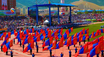 What is the origin of the Mongolian festival, which was traditionally held by the Huns?