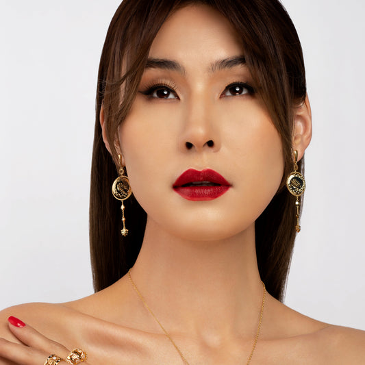"Goo Maral" large earrings