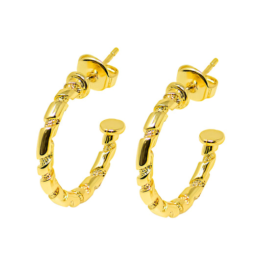 "Sweet" hoop earrings